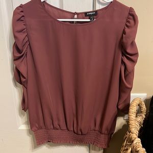 Mauve blouse from Express.